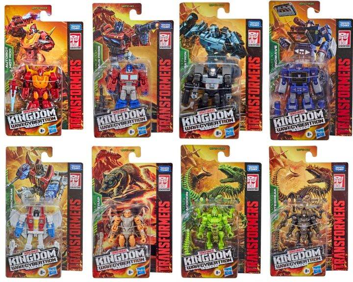 Transformers Kingdom Core Soundwave Dracodon Optimus Prime Starscream