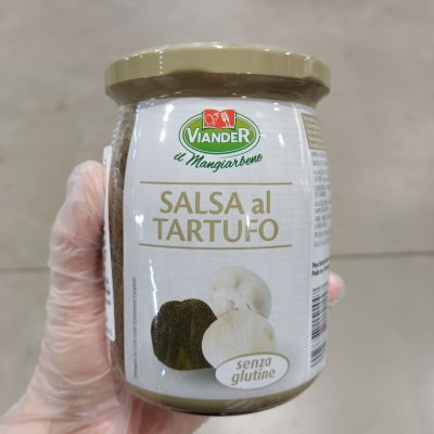 Viander Salsa Al Tartufo ซอสเห็ดทรัฟเฟิล อิตาลี ซอส เห็ด ทรัฟเฟิล Viander mushroom sauce with truffles 520 g.