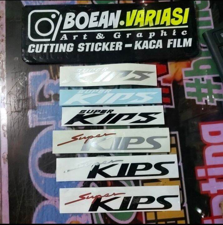 Cutting Sticker Super Kips Ninja New Ninja Old Lazada Indonesia