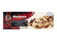 วอล์กเกอร์ คุกกี้เกล็ดข้าวโอ๊ตแครนเบอร์รี่ Walkers Oat Flake Biscuit Cranberry 150g.