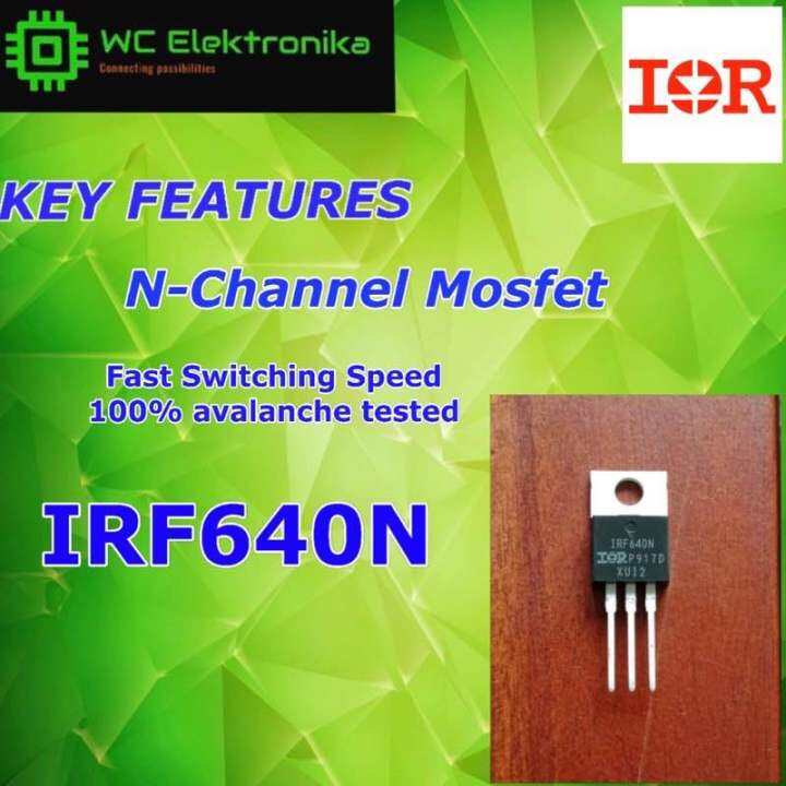 TRANSISTOR IRF640N N-CHANNEL MOSFET ORIGINAL | Lazada PH