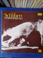 00429 Schubert Symphonies Nos,3 &amp;4  แผ่นเสียง vinyl Lp 33rpm 12"สภาพกำลังฟังได้ดีได้รับการตรวจสอบ