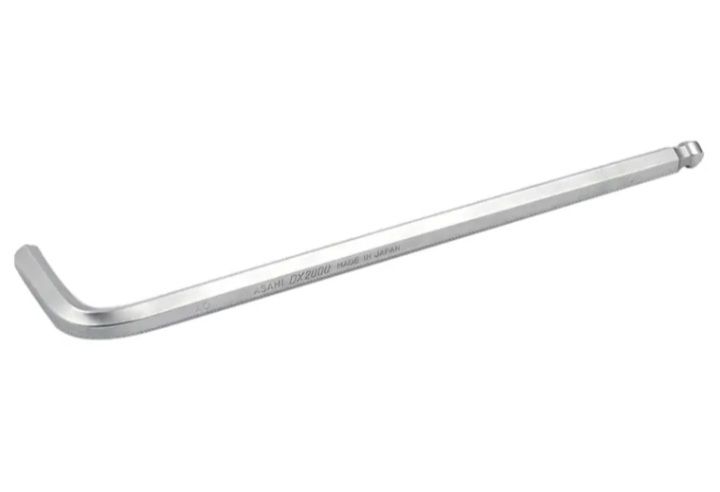 asahi-wrench-hex-ball-l-size-14-mm-280-56mm-aq1400-ประแจหกเหลี่ยมชุบขาวชนิดยาว-ขนาด-14-มิล