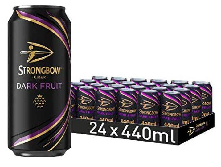 strongbow dark fruit beer in can 440ml x 24 + 1 Lazada PH