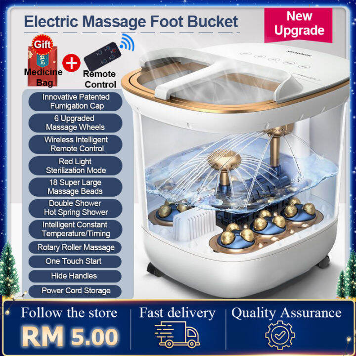 Electric foot spa machine, foot spa basin, foot bath basin, Double hot