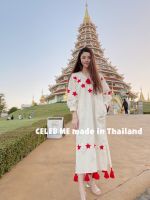 ชุดพื้นเมืองปัก ชุดผ้าฝ้ายปักมือ ชุดพื้นเมืองประยุกต์  lanna dress