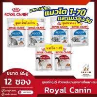 Royal Canin Indoor | Instinctive Pouch (กล่อง x12ซอง) โรยัล คานิน เพาซ์แมว อาหารเปียกแมวโต อายุ 1 ปีขึ้นไป(Pa Ruai)