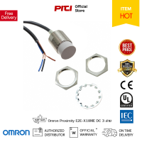 Omron Proximity E2E-X18ME1 ชนิดไฟ DC 3สาย 12-24VDC/NPN NO พร้อมสาย ยาว 2ม.ทรงกระบอก อุปกรณ์ตรวจจับวัตถุออมรอน