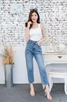 Boy Slim Jeans I กางเกงยีนส์ทรงบอยสลิม ขากระบอก ทรงตรง ทรงสวย ผ้าไม่ยืด ใส่สบาย ส่งเร็ว #208