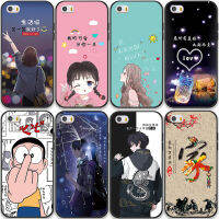 เคสป้องกันเหมาะสำหรับปีฉลูใหม่ A3 4 4 4S แมวอาหารเช้า4S แอปเปิ้ล4S กระต่ายน่ารักสีดำธรรมดา AL