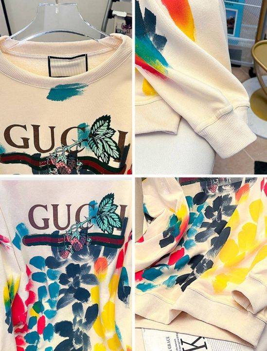 เสื้อแขนยาว-gucci-งานสกรีน-ลายเพ้นท์-ผ้าสำลี-cotton-ผสมเกล็ดปลา-อกถึง-42-มอบเป็นของขวัญ-ให้ทุกคน-ถูกใจแน่นอนคะ