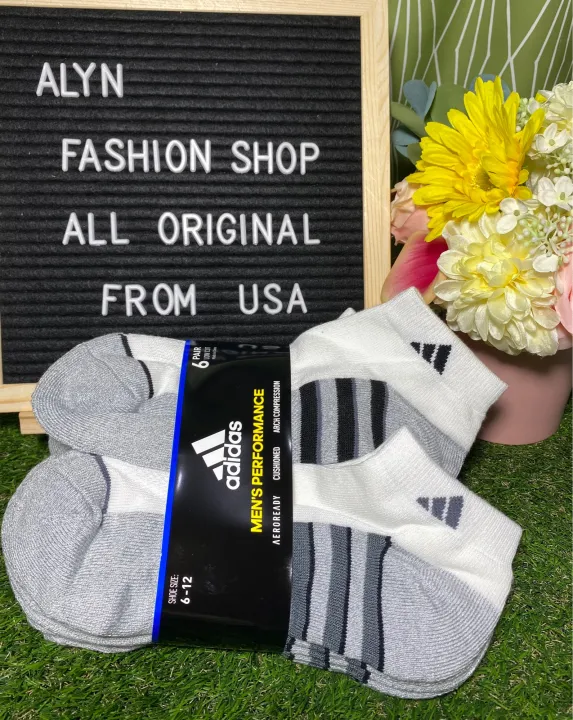 Adidas Men’s Performance Low Cut Sock 6 pair Lazada PH