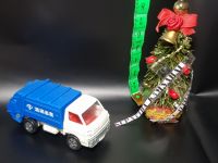 Tomica Mitsubishi มือ2สภาพดี Canter sweepers / white / blue / cleaning business seal 47-4-1