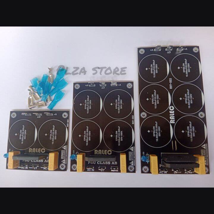 PCB PSU class AB isi 2/4/6 elko plus komponen dan skun Kit psu isi 2