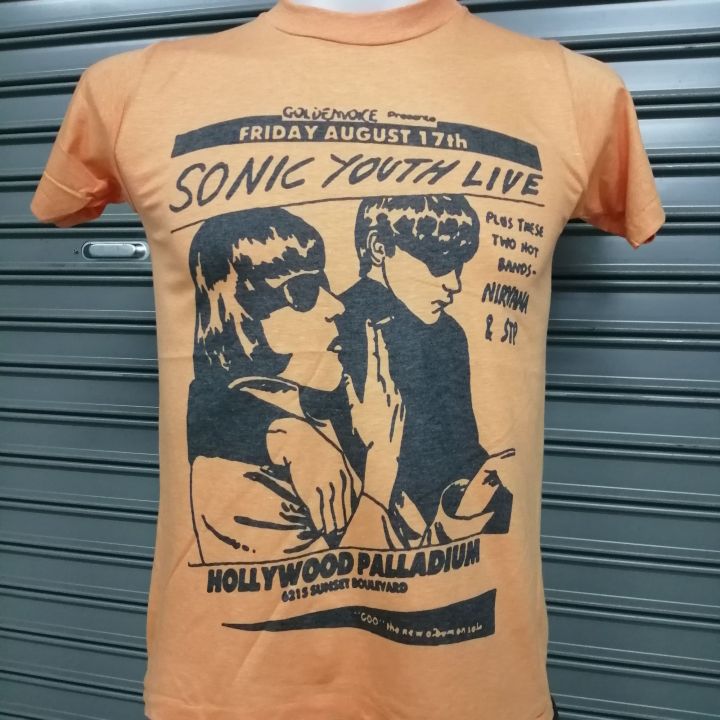 เสื้อ​วง​Nirvana Sonic Youthผ้า​บาง​