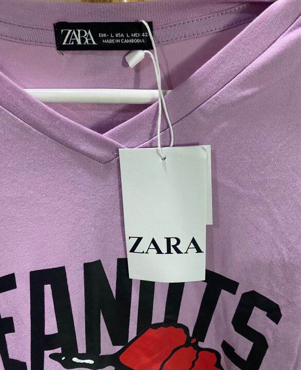 zara-เสื้อยืด-มี3-สี-รวมลาย-snoopy-ของแท้-จากoutlet