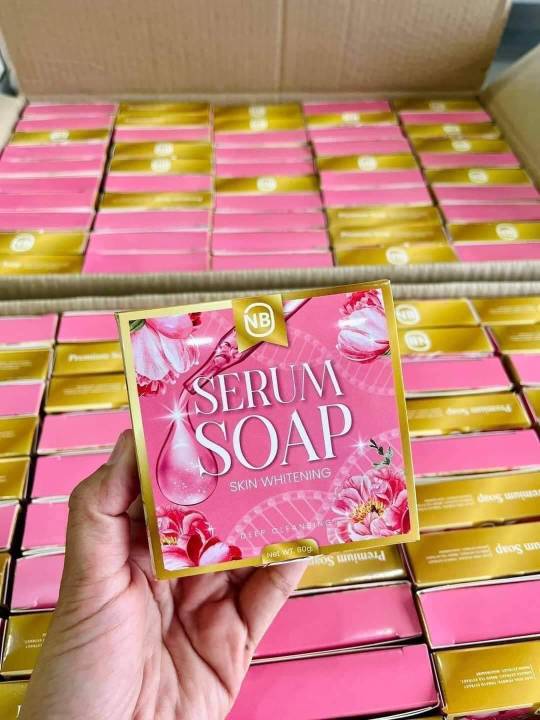 แพ็คเก็จใหม่-โฉมใหม่-สบู่เซรั่ม-nb-soap-แบรนด์ครูเบียร์เนเงิน-แค่ฟอกก็เหมือนได้ทาเซรั่ม-สบู่ครูเบียร์