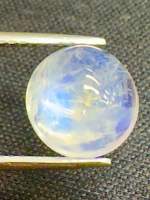 มูนสโตนสีน้ำเงิน 4 กะรัต 10มม. ทรงกลม พลอยแท้ 100% Blue moonstone 4cts 10mm round shape 100% natural gemstone