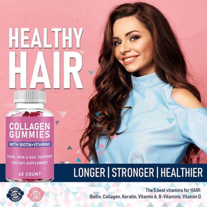 Collagen Gummies( Glutathione collagen)with Vitamins C & Biotin Skin