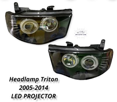 ไฟหน้า triton 2005 2006 2008 2010 2012 2014 ไฟหน้า โปรเจคเตอร์ มิตซู ไตรตัน Headlamp Triton led projector ปี2005-2014