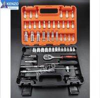 KENZO บล็อกชุด 2หุน ( 1/4") เหล็ก CR-V socket set รวมทั้งหมด 53 pcs บล็อกคุณภาพ