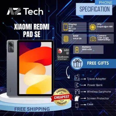 Redmi Pad SE 8GB+256GB (1 Year Warranty by Xiaomi Malaysia)