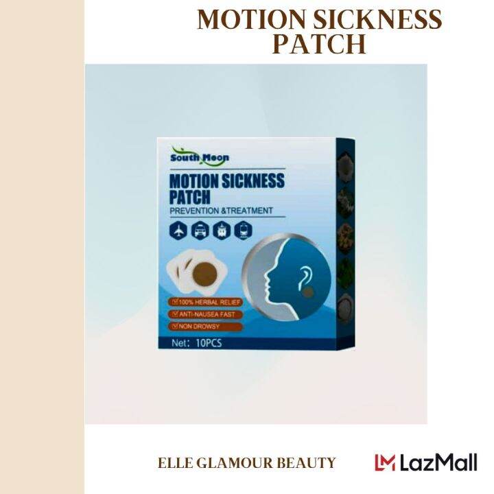 Motion Sickness Travel Patch for Fast Relief from Headache, Nausea, and