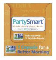 Himalaya PartySmart, 10 Packets, 1 Vegetarian Capsule Each