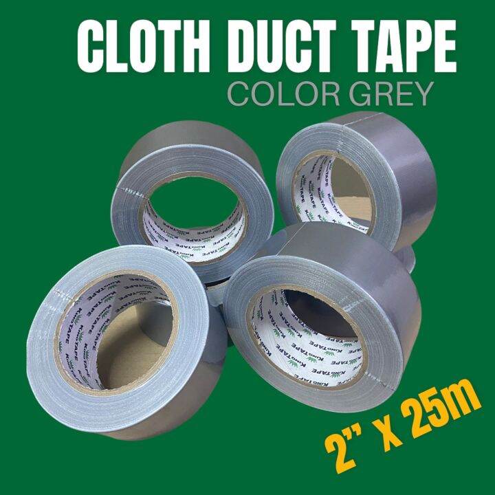 Cloth Duct Tape 2” x 25m(Grey) Lazada PH