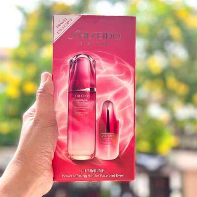 SHISEIDO Serum Ultimune Power Infusing Concentrate 100ml + Eye Serum 15ml ป้าย King Power