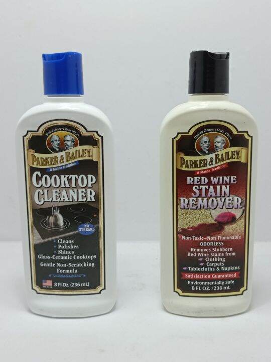 PARKER & BAILEY red wine stain removal 236ml & cooktop cleaner 236ml