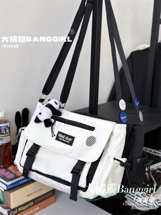 INS College Student Crossbody Bag Class Casual Backpack Shoulder Bag