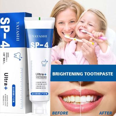 ยาสีฟันไวท์เทนนิ่ง SP4 ฟันขาวสะอาด ลดคราบเหลือง หินปูน ลมหายใจสดชื่น