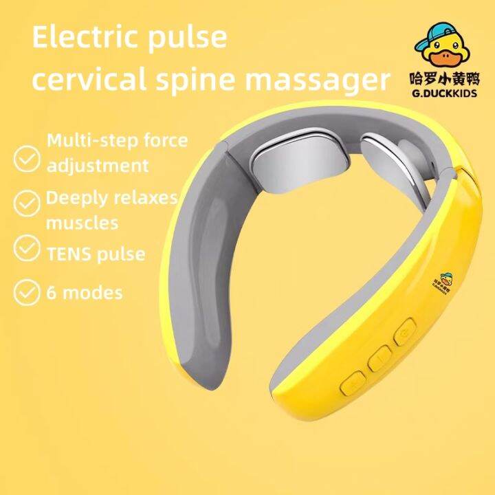 Guoftstars Electric Pulse Cervical Spine Massager Smart Neck Massager Ems Wireless Cervical 1908