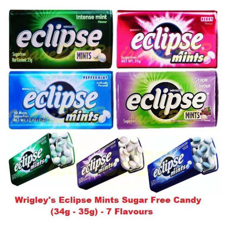 Eclipse Mints 34g Candy Sugar Free ลูกอมไม่มีน้ำตาล กลิ่นมินท์ Lazada