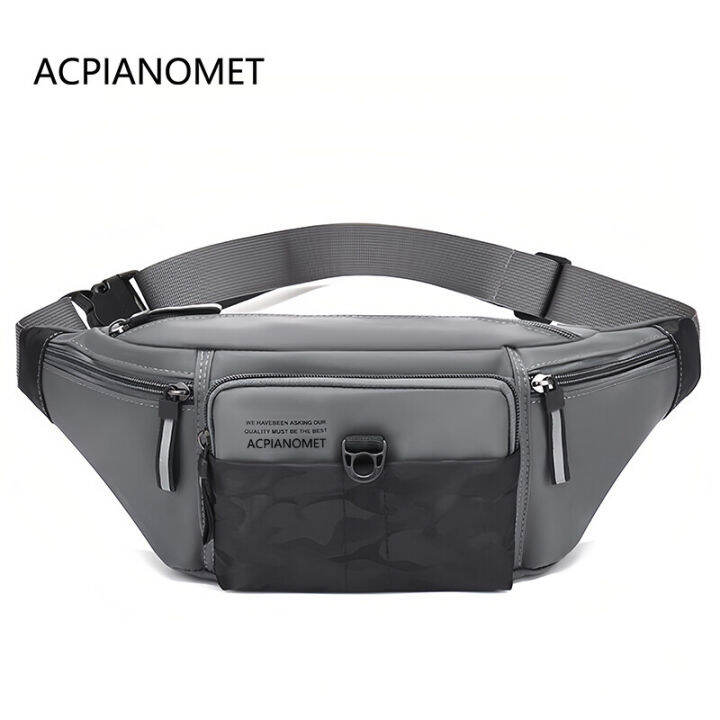 ACPIANOMET Camouflage Waist Bag Running Crossbody Bag Waterproof Sports