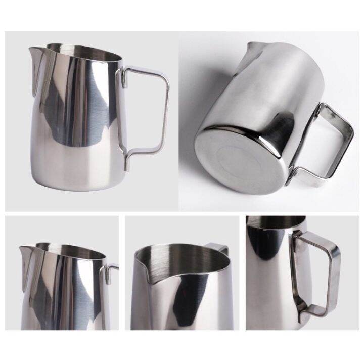 BEVEL DESIGN 400ml MILK FROTH PITCHER BARISTA CAFE LATTE ART CUP