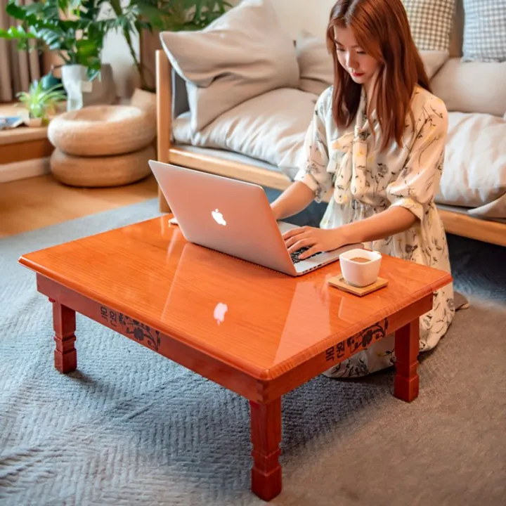 KoreanStyle Solid Wood Folding Korean Dining Table KoreanStyle Tatami Low Table Study Table