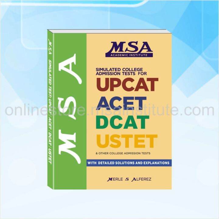 MSA UPCAT, ACET, DCAT, UST & Other Universities Reviewer 2023 | Lazada PH