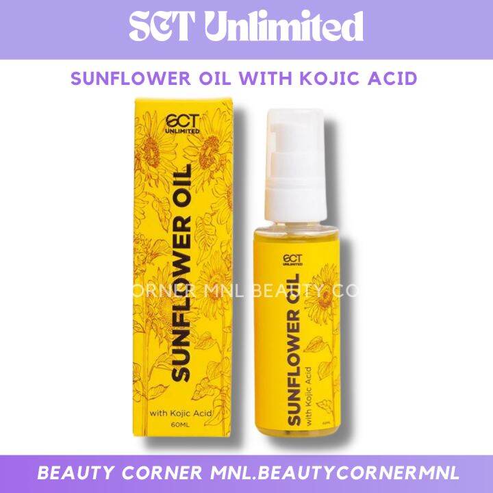 SCT Unlimited Sunflower Oil with Kojic Acid Lazada PH