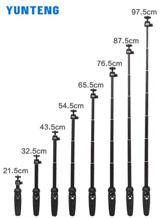 ของแท้100-yunteng-vct-9928-3in1-ขาตั้งกล้องมือถือพร้อมไม้เซลฟี่-และ-รีโมทชัตเตอร์