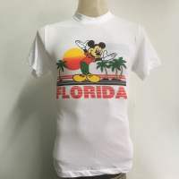 เสื้อยืด ลาย มิกกี้เมาส์ FLORIDA สไตล์วินเทจ