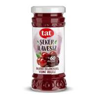 Tat Sour Cherry Jam, No Added Sugar (Şeker İlavesiz Vişne Reçeli) 270g แยมเชอรี่ เนื้อผลไม้ 60% ไม่มีน้ำตาล