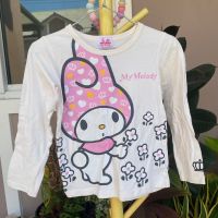 ???เสื้อแขนยาว my melody ลำลอง SIZE 120 สำหรับเด็กผู้หญิง มือสองสภาพดี แบรนด์ต่างประเทศ???