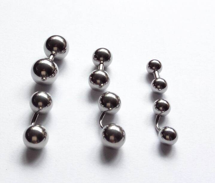 Personalized Medical Stainless Steel Men's Labium Hoop Straight Rod