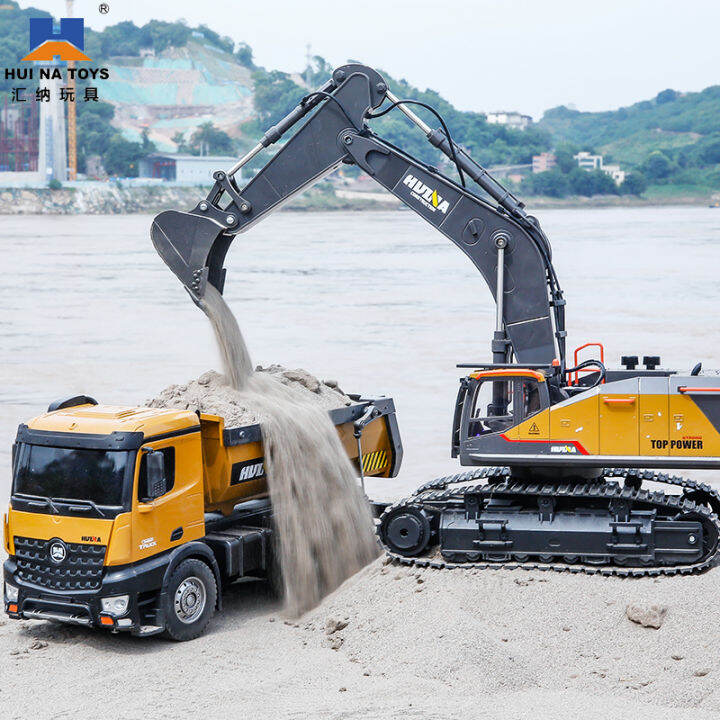 Huina Remote Control Excavator Crane Loader Forklift Truck Truck Mixer