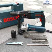 BOSCH สว่าน สว่านโรตารี่  2-26mm 1500W รุ่น GBH2-26DFR แถมดอกตามรูป + หินเจียรบอส ตัวท็อป รุ่น 8-100 ปรับรอบความเร็วได้ 6 ระดับ