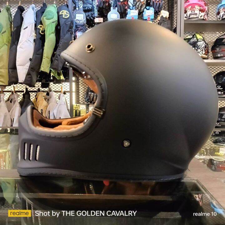 RYMIC R980 VINTAGE HARLEY MATT BLACK HELMETS Lazada