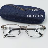 กรอบแว่นตา  P9879 Eyewear  ทรงเต็มกรอบ  ขาสปริง น้ำหนักเบา
กรอบแว่นนำไปตัดเลนส์สายตาได้ ใส่ได้ทั้ง ชาย/หญิง