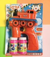 Little Train Bubble ปืนเป่าฟองสบู่รูปรถไฟ ใส่ถ่าน AA 3ก้อน-สีแดง